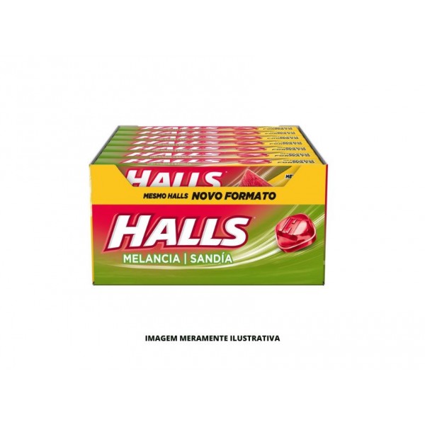 BALA - HALLS - 27,5g MELANCIA - DP21
